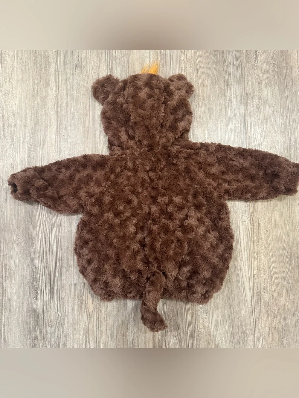 Target Infant Monkey Halloween Costume 0-6 Months Brown Fuzzy Hooded Outfit